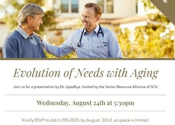Evolution of Needs with Aging